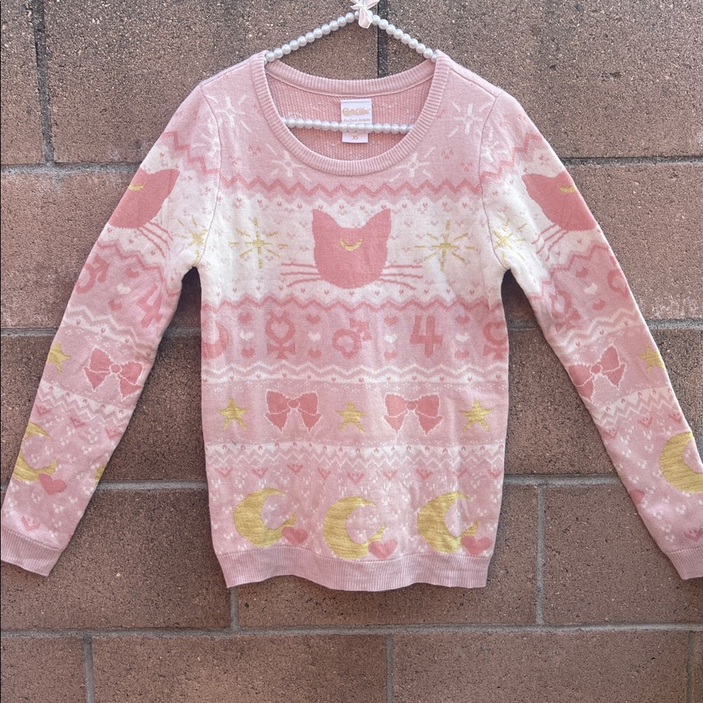 BoxLunch Exlusive Sailor Moon Ugly Christmas Sweater Fashion Collection Holiday
